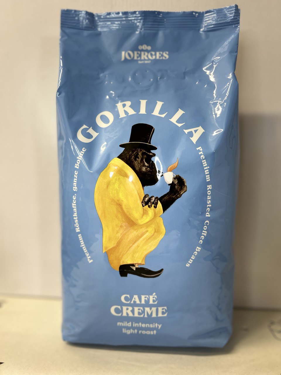 Gorilla Kaffee Café Creme, ganze Bohnen 100% Arabica